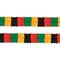 Beistle; Beistle 4.5" x 12ft. Black, Red, Green & Yellow Leaf Garlands, 2ct.; Category:Streamers & Garland; Image:2
